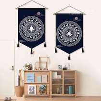 Guangxi conference room cloth ethnic style hanging painting Zhuang characteristic painting copper office cloth art B&B wall decoration drum
