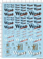 Car Model West Formula One Racing (Weiss) Universal Pattern Special Water Sticker (1006)