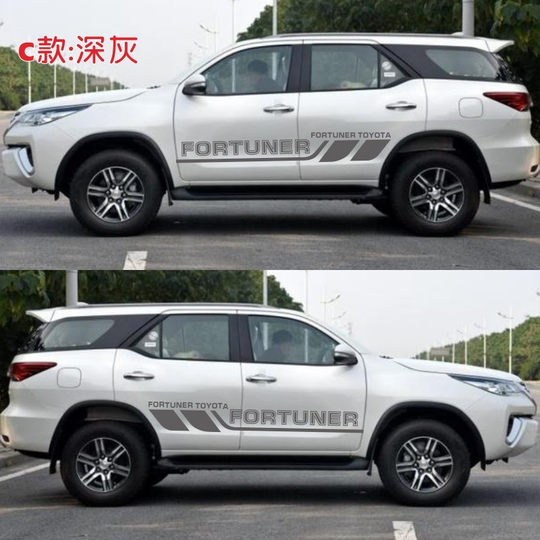 丰田奔跑者车贴拉花 专用车身彩条贴纸 穿越者腰线改装装饰贴花