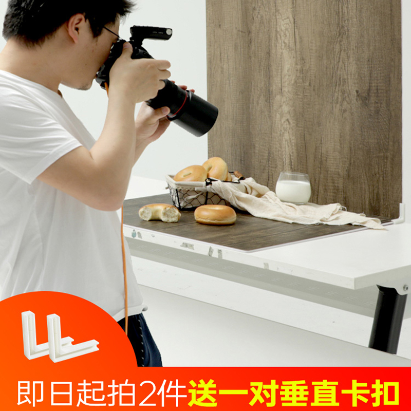 Shooting Photographic Texture Creaty Background Plate Retro Gourmet Photo Ins Wind Old Wooden Board Cement Wood Grain Ornament Scene Swing Pat Props Plasterboard Retro Gourmet Food Cake Mesh Red Background Wall