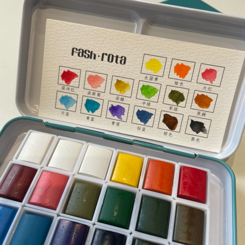 Sannail Japanese manicure Fash Rota new solid solid color pearlescent watercolor pigment novice set hand-painted