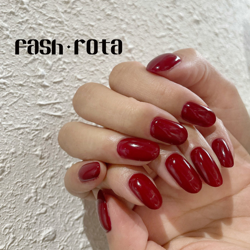 Sannail Japanese manicure Fash Rota New Year autumn and winter red canned solid nail polish glue nail shop