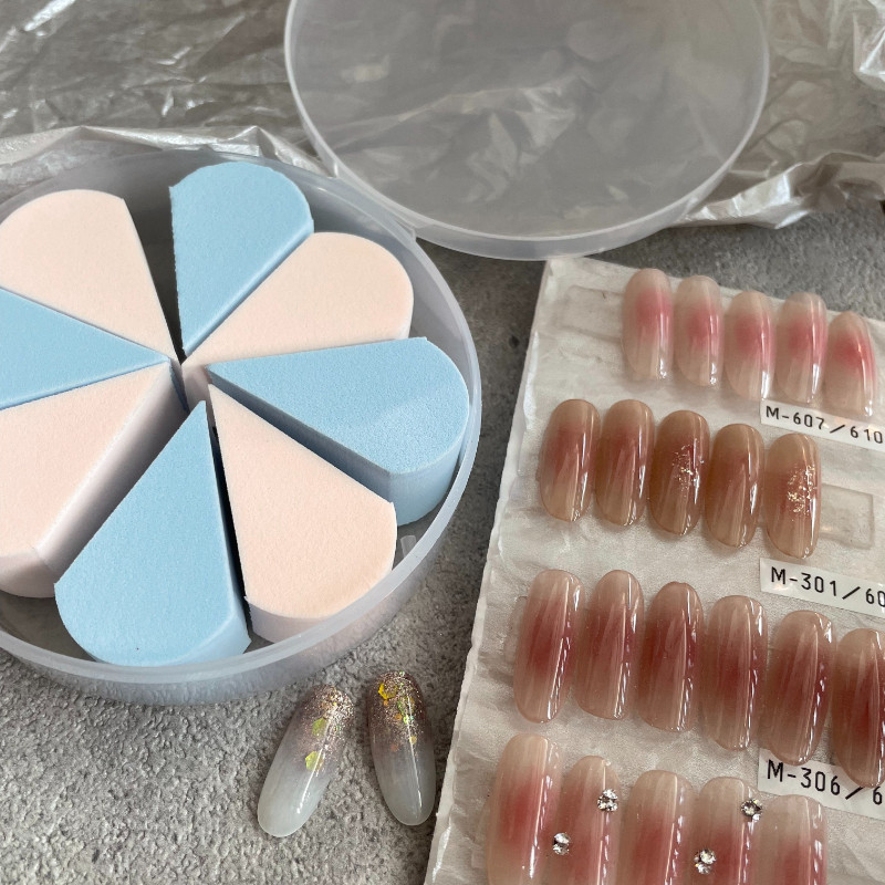 Sannail Japanese-style manicure Fash Rota is super easy to use blush armor sponge does not drop powder petal puff