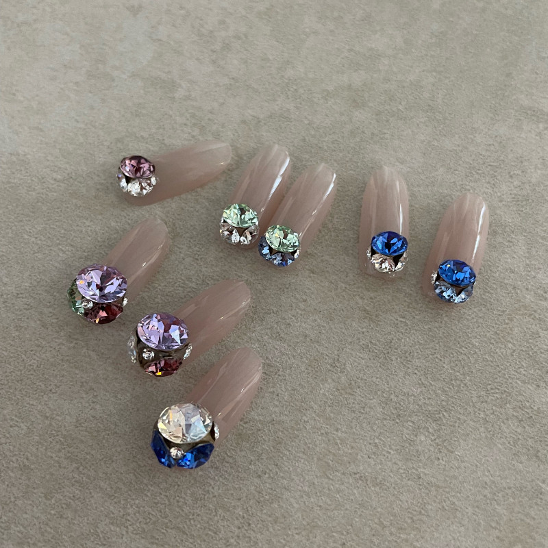 Sannail Japanese-style manicure adopts Swarovski element pointy bottom diamond style 180 piles of diamond ball jewelry material package