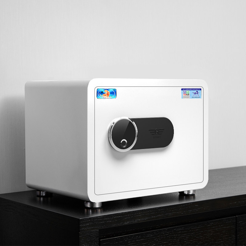 Tiger brand safe automatic door open home small fingerprint password safe all steel anti-theft 25cm35 family folder million fireproof 30cm invisible into the wall into the wardrobe office file storage