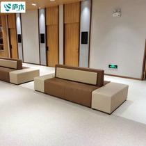 Creative Brief Splicing Sofa Stool Anomalous Training Institution Company Guest Room Office Sofa Composition