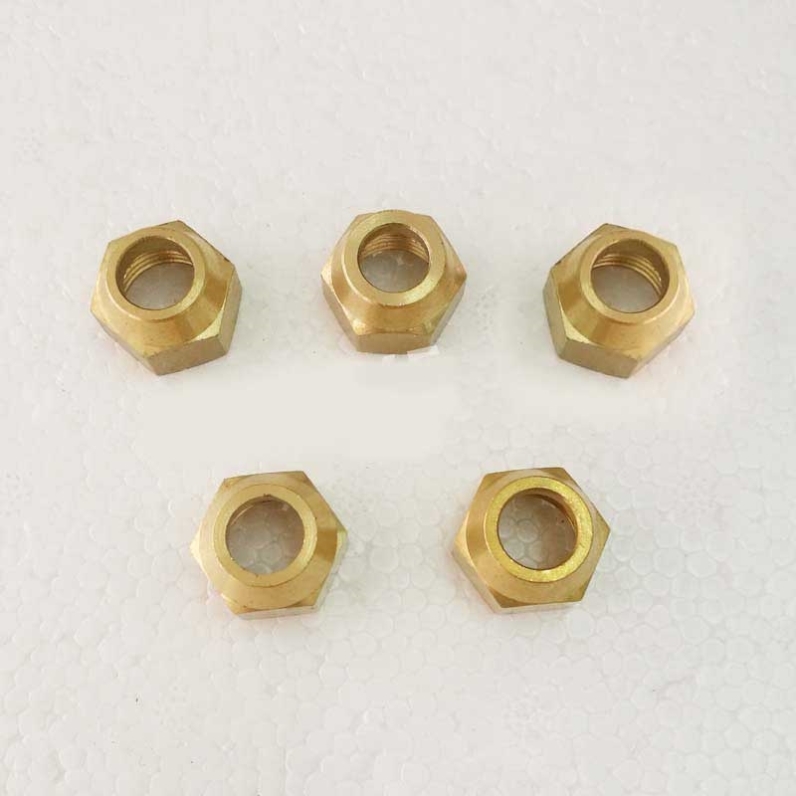 Brass Na Sub Flared Screw Cap Bell Mouth Inner Silk Lock Cap Air Conditioning Refrigeration Accessories Joint M14 * 1 5 8mm