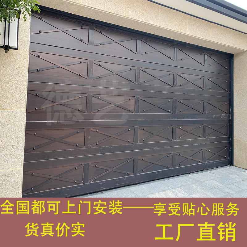 Aluminum alloy flap garage door automatic garage shutter door smart European flap automatic door silent roller shutter door