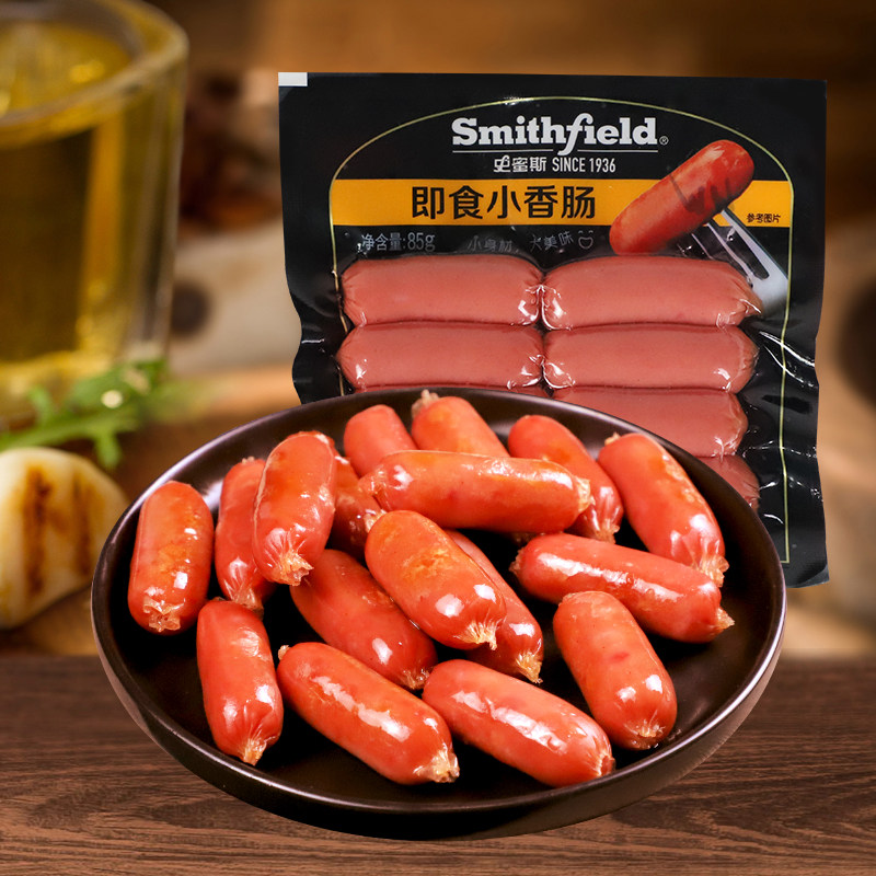 Smiths ready-to-eat small sausage 85g * 10 bags Bullets Intestines American Breakfast Home Sausage Smith Meat Sausage