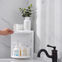 Kitchen shelf Corner shelf Countertop seasoning locker Sink sink Wall-mounted suction cup triangular rotating storage rack