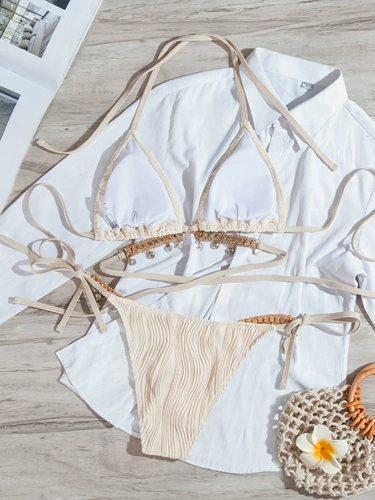 Треугольник, бриллиантовое ювелирное украшение, сексуальный пляжный купальник