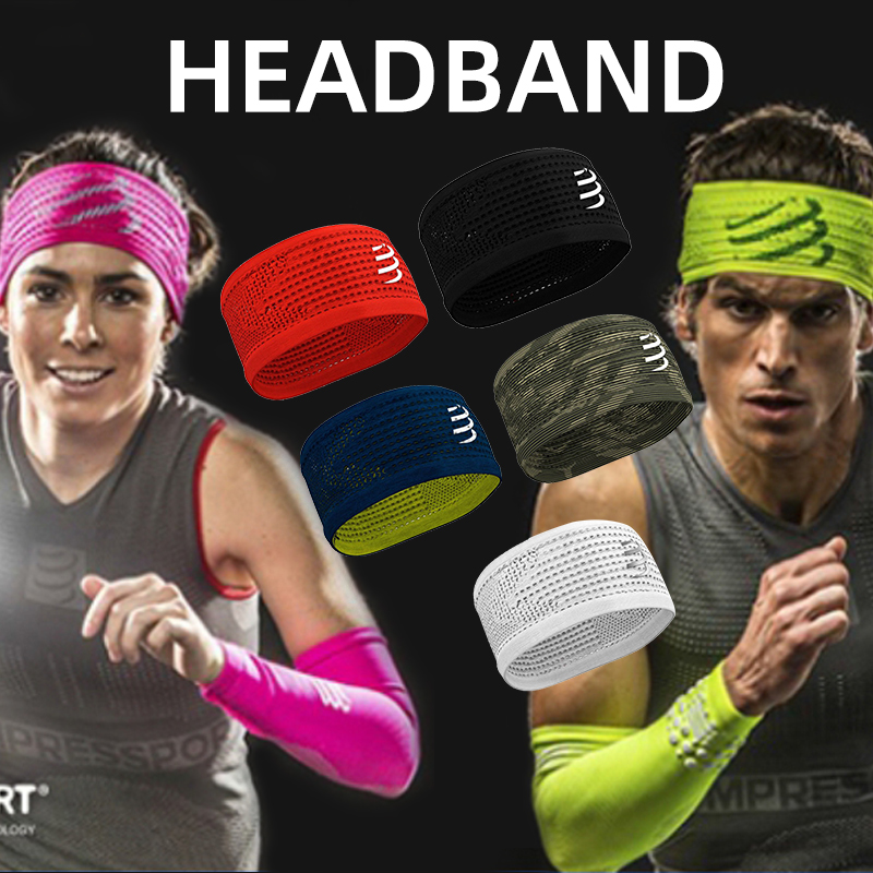 Compressport running switch headband CS suction sweat exercise turban men's and women's breathable wicking headband V2