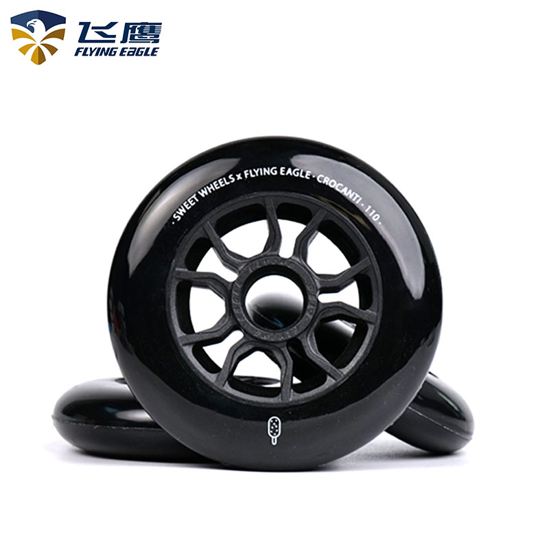 Flying Eagle Wheel Slide Shoe Speed Pulley Speed Pile Race Speed Brush Street Wheel High Bounce Abrasion Resistant Large Three-wheeled Skates Wheel-Taobao