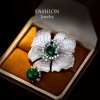 New Chinese-Style Camellia Luxury Brooch, High-End Women's Exquisite and Elaborate Coat Accessory, Blazer, 2025 New Model