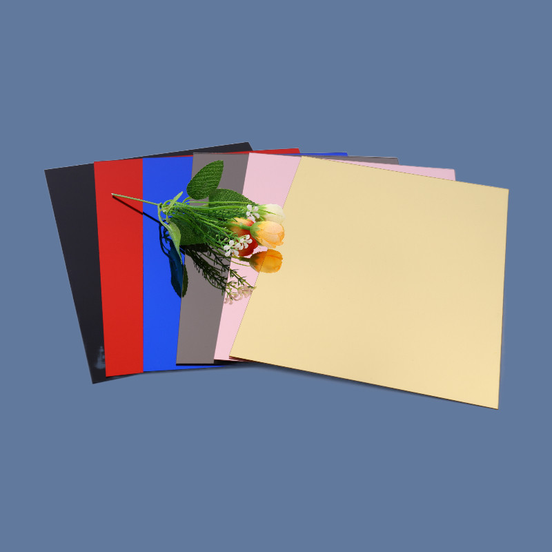 Custom acrylic transparent panel mirror panel half-lens single-sided mirror tea color mirror black mirror laser cut