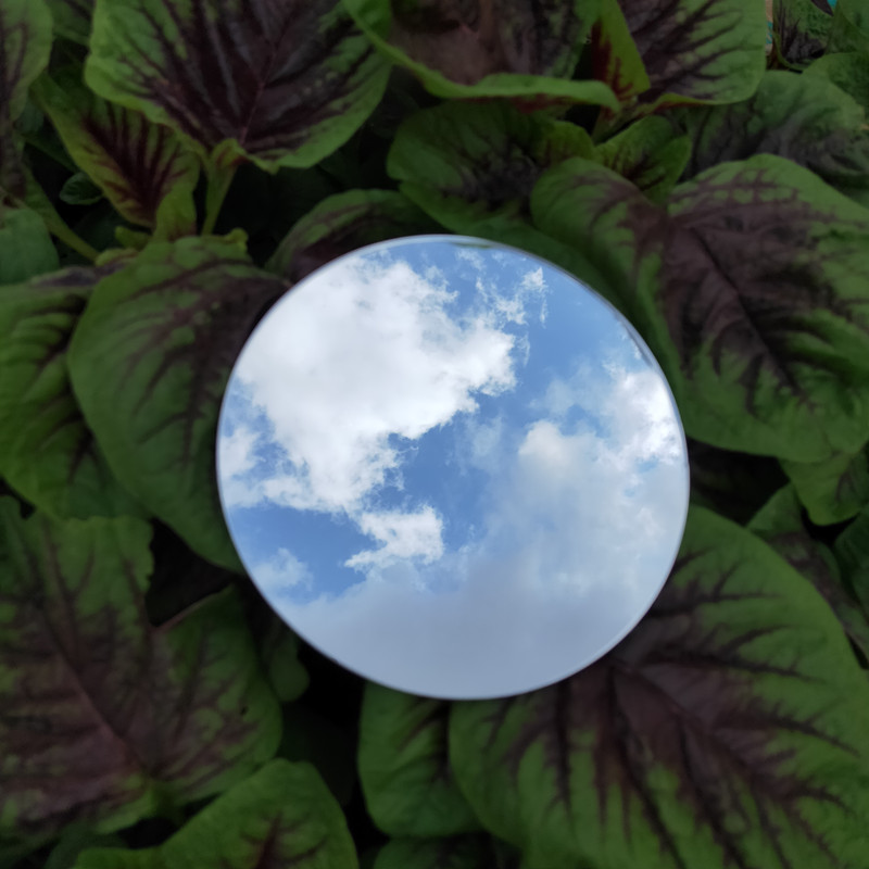 Mirror plate photo acrylic reflection plate golden mirror ins wind beauty business portrait photography props mirror