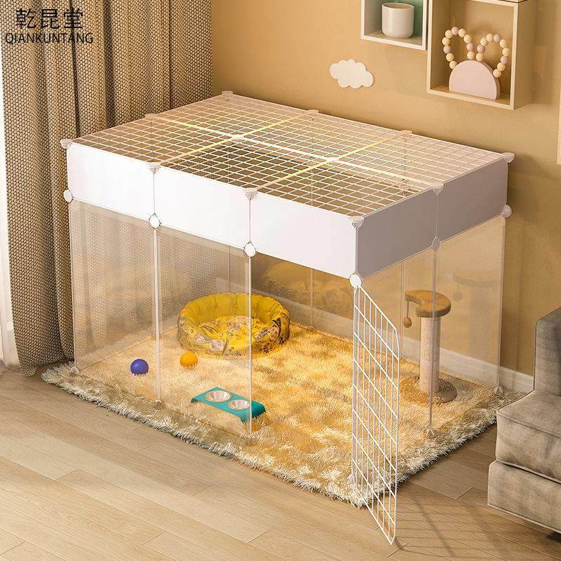 Cat fence cat cage home indoor large free space pet cat kitten small isolation fence empty cage
