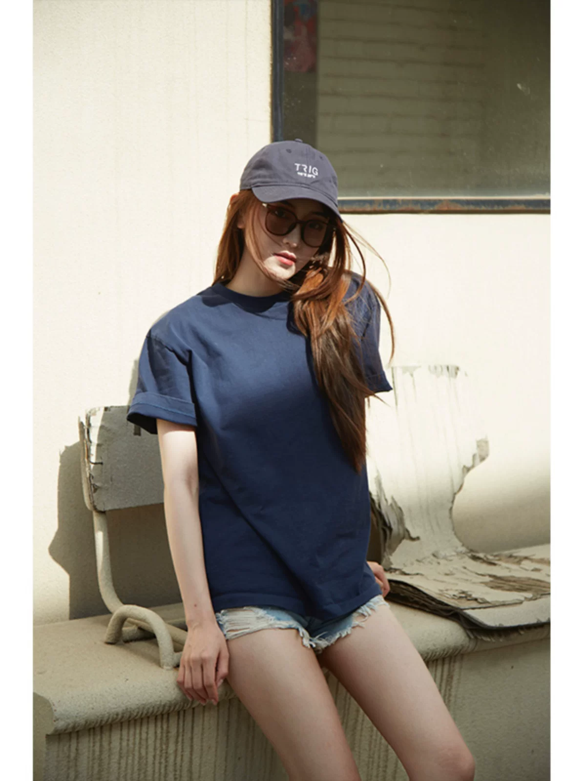 Baseball cap, cotton solid light and thin small design hat, 3 colors, with embroidery, for beloved