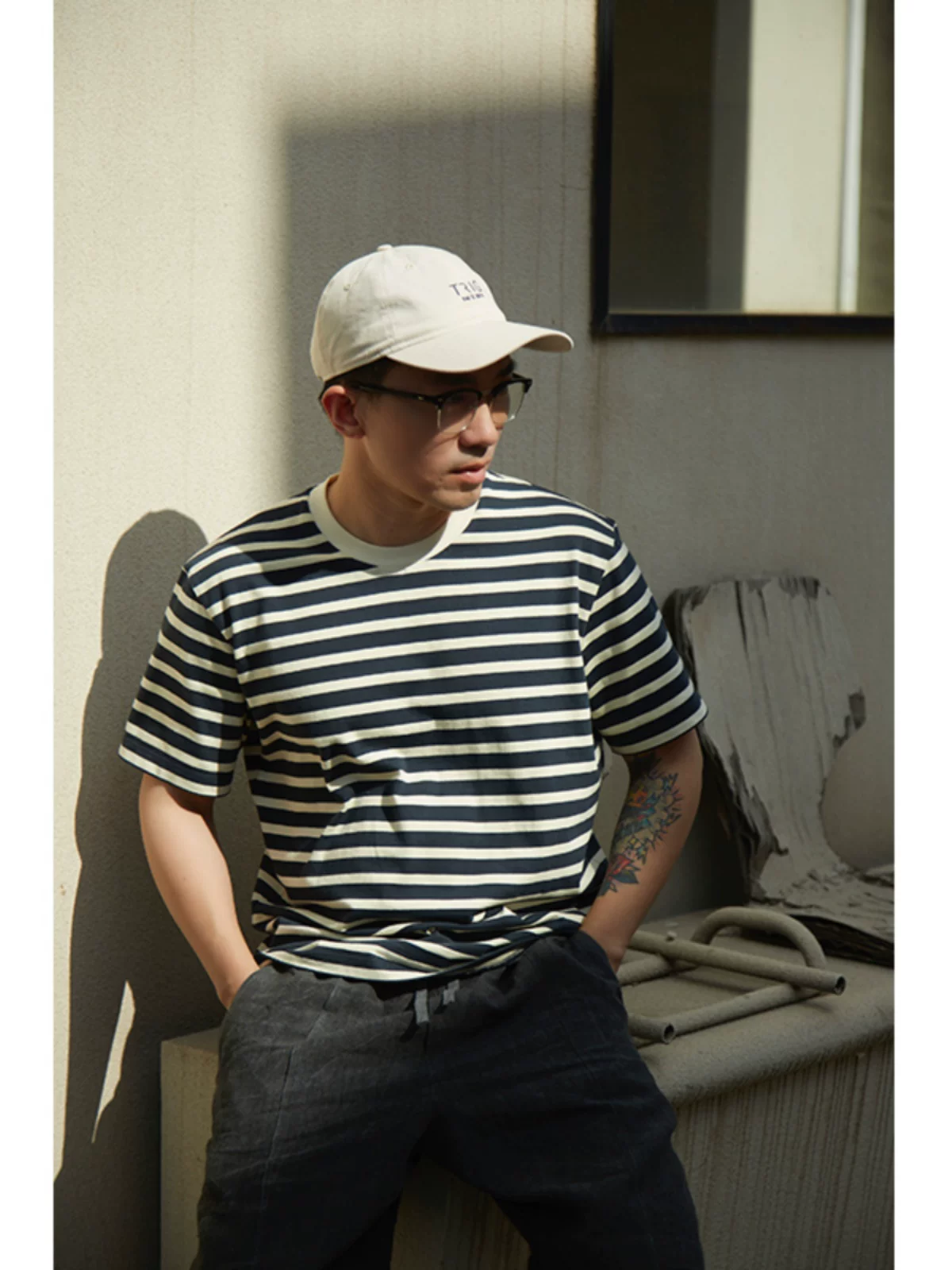 Baseball cap, cotton solid light and thin small design hat, 3 colors, with embroidery, for beloved