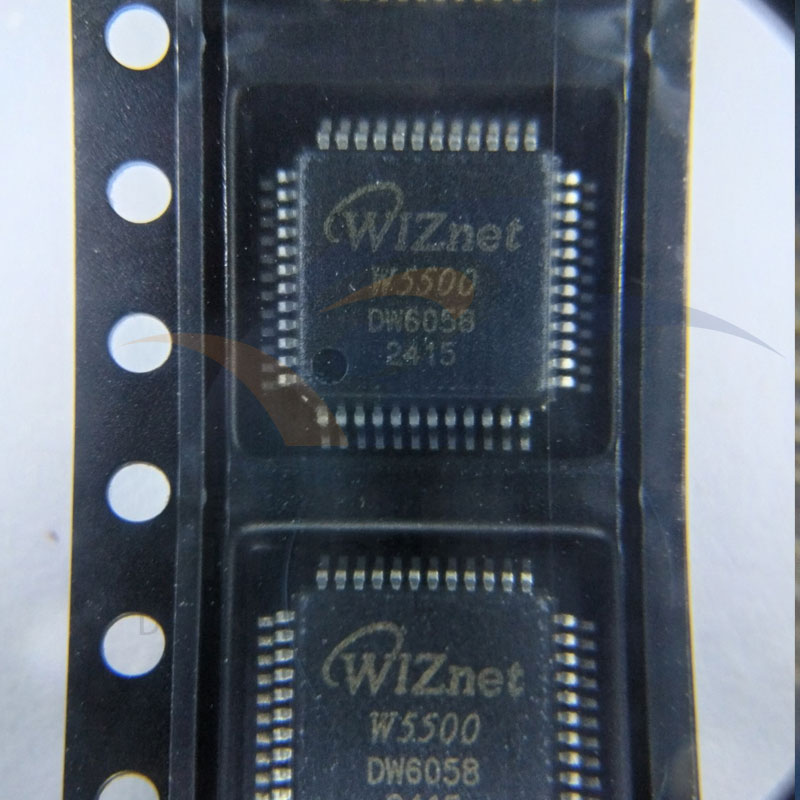 全新原装 LQFP48 W5500 微控制器以太网硬件TCP IP协议栈芯片