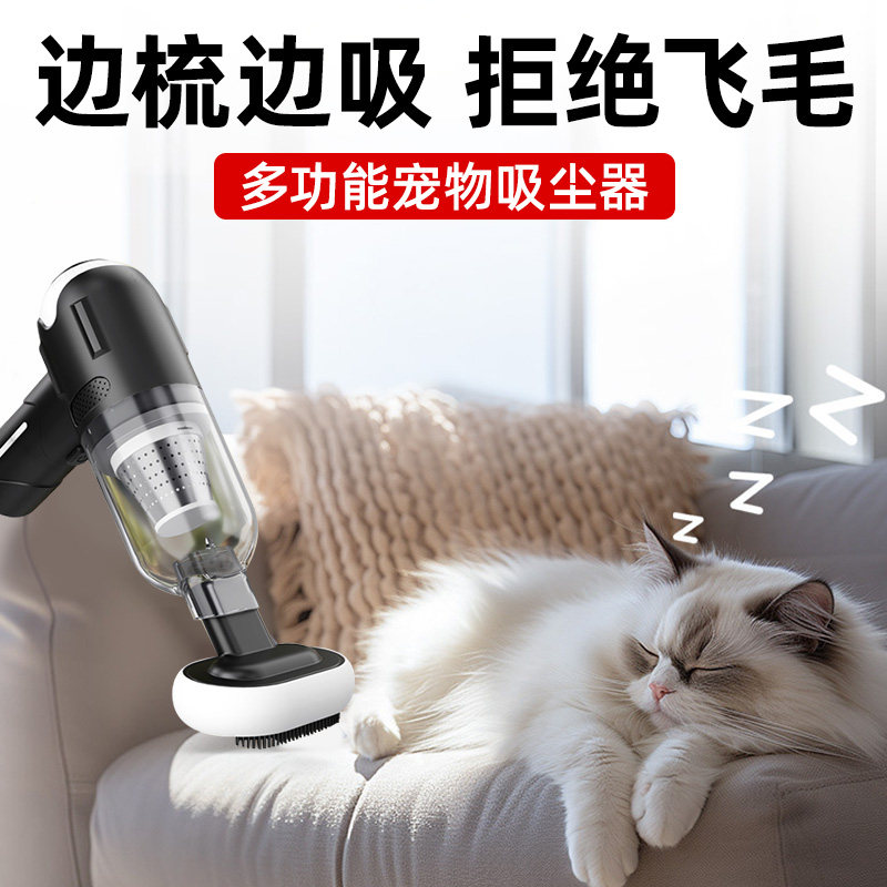 Pet Hair Remover, Cat and Dog Hair Removal Sticky Tool, Fully Automatic Wireless Vacuum Cleaner, Bed and Carpet Cleaner