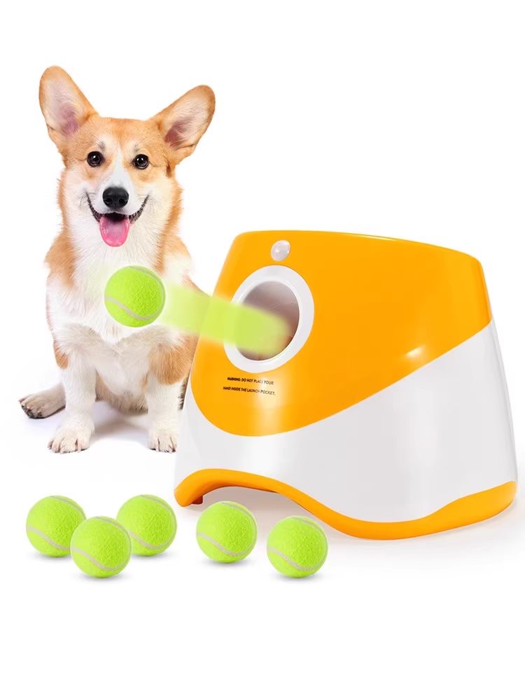 Pet Tennis Ball Launcher Dog Toy Border Collie Ball Throwing Jumping Ball Machine Dog Walking Ball Throwing Machine Gadget