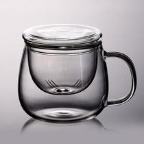 Production of high temperature resistant glass garden interesting heat resistant glass Three cups glass tea tea cup office cup