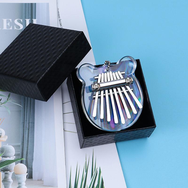 Ultra-small crystal transparent thumb violin sound mini karin baqin kalimba finger piano children beginology instrument-Taobao