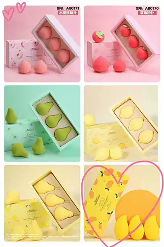 Маленькая серия фруктов манго красивые яйца для макияжа не ешь