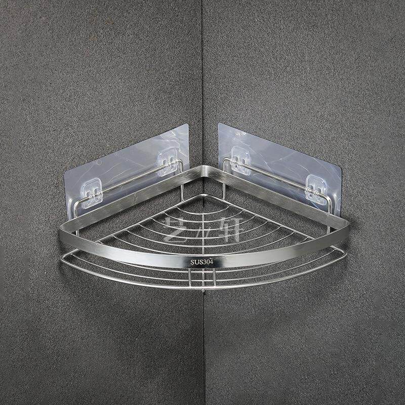 Custom made for 304 stainless steel perforated triangular shelve bathroom hanging wall kitchen-Taobao