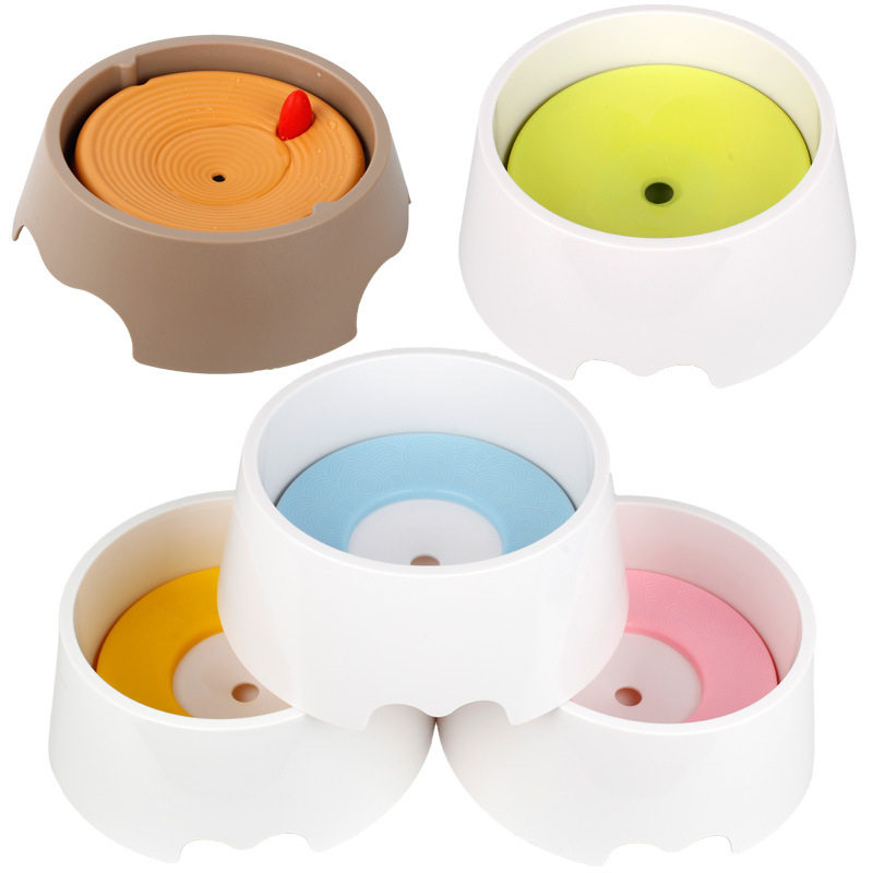 Second Generation Pet Floating Water Bowl Not Wet Mouth Bowl Splash Drinking Water Bowl Pet Drinking Water not wet Mouth Cat Bowl Dog Bowl