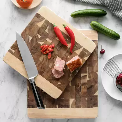 Cutting board household solid wood cutting board chopping board chopping board bamboo roll panel sticky board kitchen small occupied board