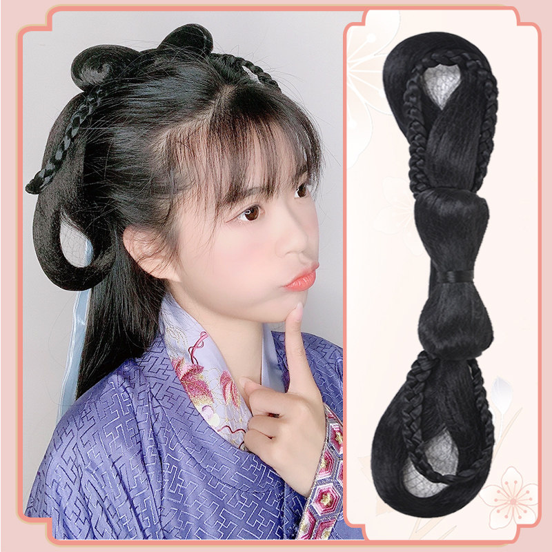 Ancient costume headband-style lazy one-piece soft hair bag ancient style Hanfu Ming-made Song-made hand-wrapped party hairpin wig styling