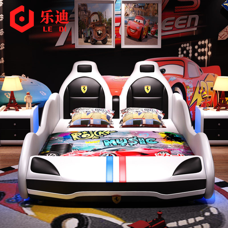 Children's Bed Boys Single Bed Cartbed Simple Modern Bed Cartoon Bed Children's Room Creative Design Furniture