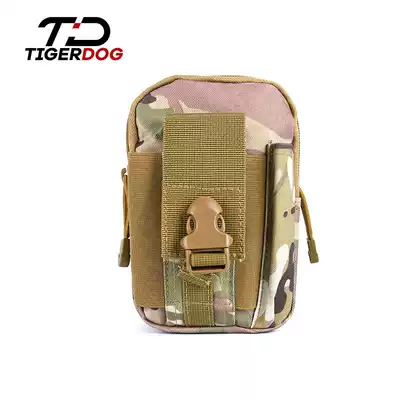 TigerDog tactical outdoor mobile phone waist bag Multi-function storage bag Army camouflage small hanging bag Travel leisure bag