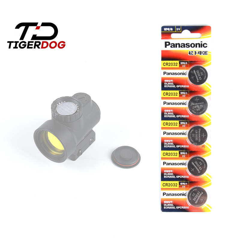 TigerDogCR2032 electronic MRO battery button lithium ACOG genuine Panasonic button panasonic tactics