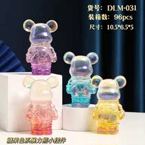2023 New Candy Color Acrylic Bear Decoration Ornament Desktop Stand Resin Crafts Violent Bear Gift