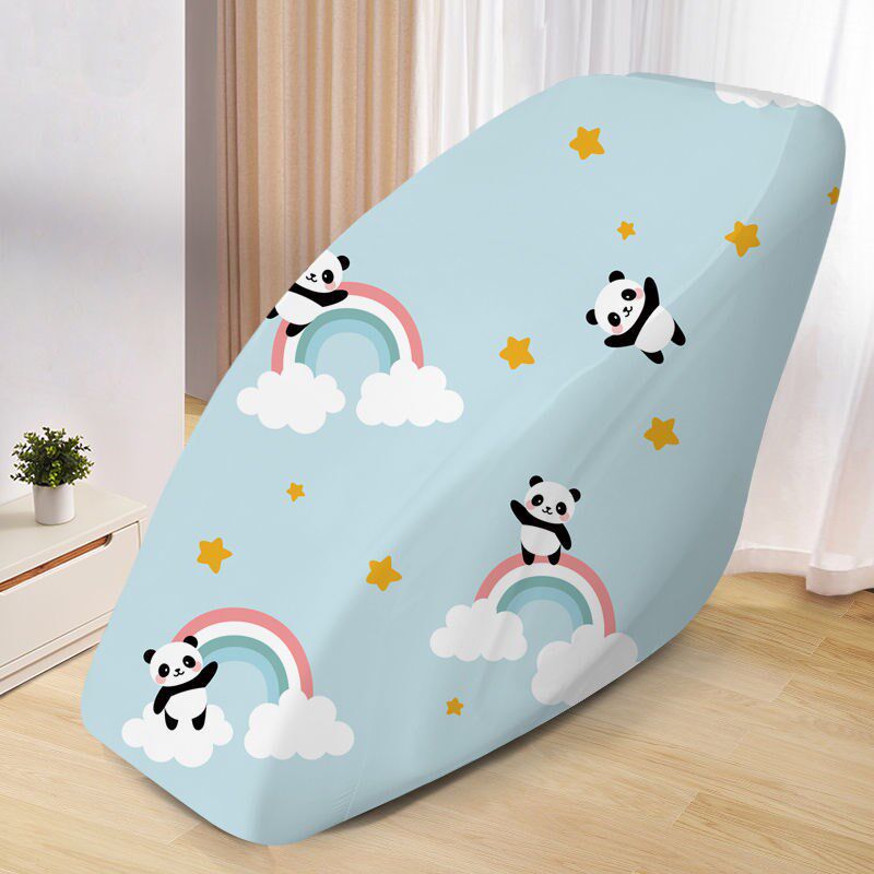 Massage chair protective cover anti-cat scratching single sofa seat cover curved seat cover universal all-inclusive elastic cloth cover