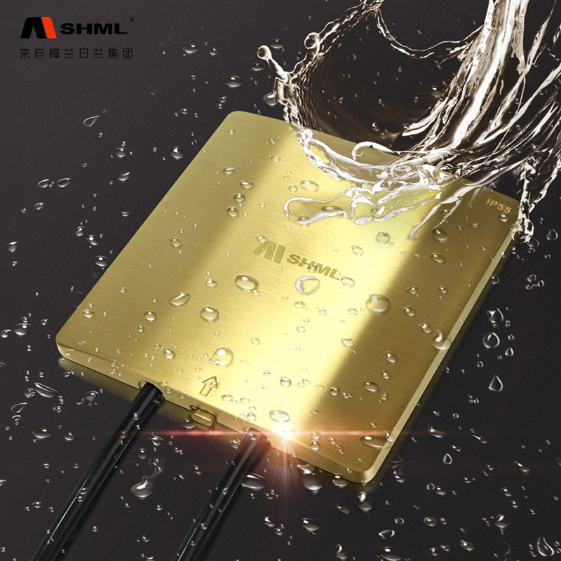 Melange land socket All copper waterproof IP55 waterproof open hidden ground socket invisible double outlet