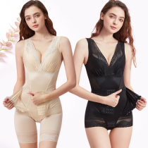 Enhanced version of body shaping underwear womens one-piece abdominal girdle waist fat-burning postpartum body shaping full body strong pressure corset