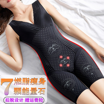 Summer thin one-piece shapewear Caffeine negative ion corset abdominal girdle shaping body clothing