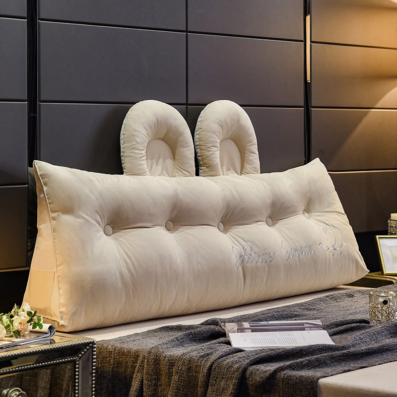 Bedside cushions, large backrest cushions, removable and washable cute dormitory pillows, double bed pillows, tatami soft sofa