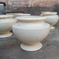 Foshan sandstone sculpture flower pot Courtyard landscape sculpture Garden decoration Villa Bonsai Artificial sandstone flower pot customization