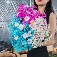 Розовая синяя и белая звезда 1 Жаза+Отправить 8 симуляционных цветочных ромашек