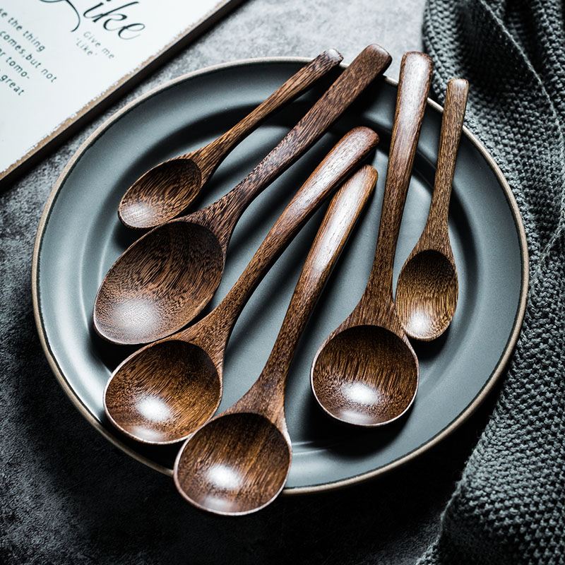 Naughty Autumn Day Style Chicken Wings Wood Long Handle Stir Stick Coffee Small Spoon Creative Ice Stirring Spoon To Tune Wine Stick Honey Spoon