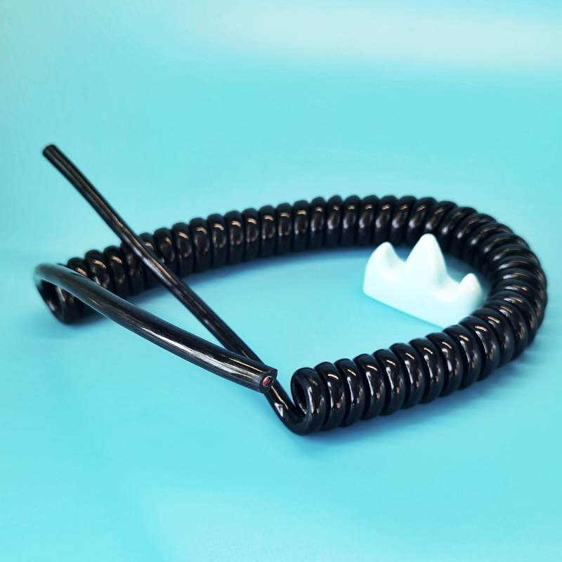 8-Core Spiral Spring Wire, Eight-Core Spiral Telescopic Signal Cable 0.3 Square Millimeter 0.5/0.75/1Mm2/Monitoring Stretchable Network Cable