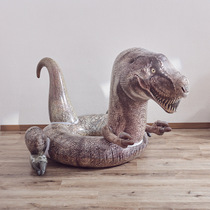 Swimming ring for adults thickened inflatable Tyrannosaurus floating ring lifebuoy for adults and children swimming ring for beach women and men