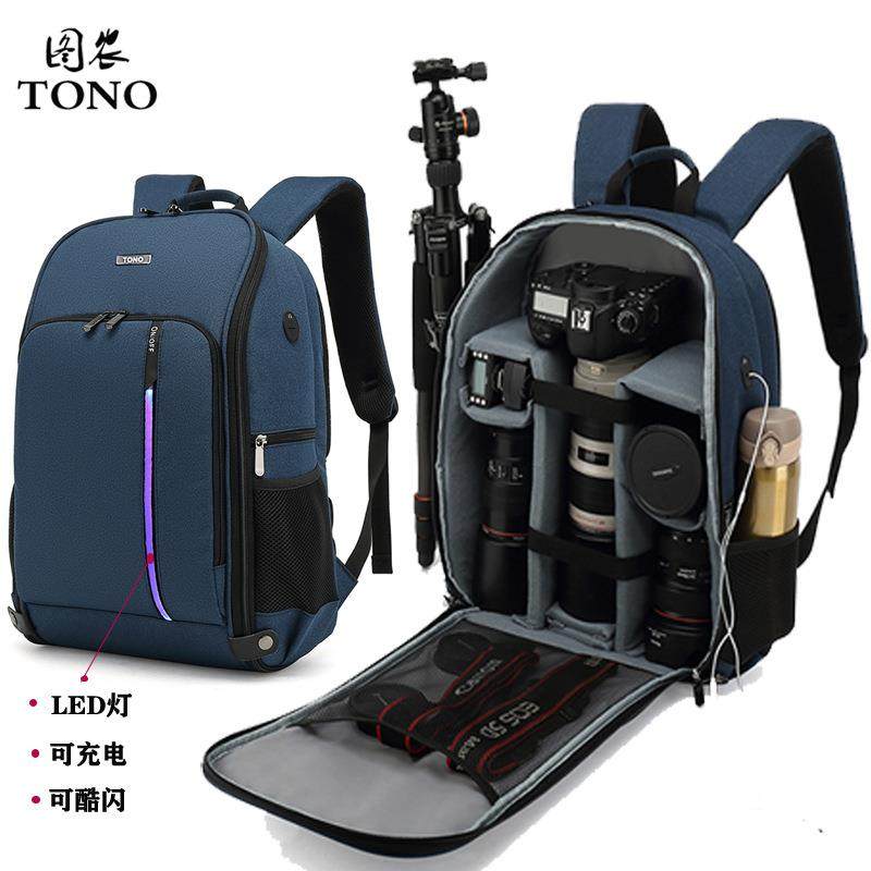 New LED micro single eye camera Photography Package standing single eye digital camera bag double shoulder outdoor waterproof drone bag