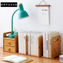 Desktop shelf student dorm room on a small bookshelf on a small shelf with multi-layer household simple office shelves