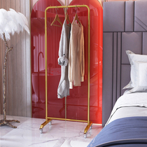  Stainless steel coat rack Living room hanger Floor-to-ceiling bedroom simple modern household clothing hanger Light luxury style